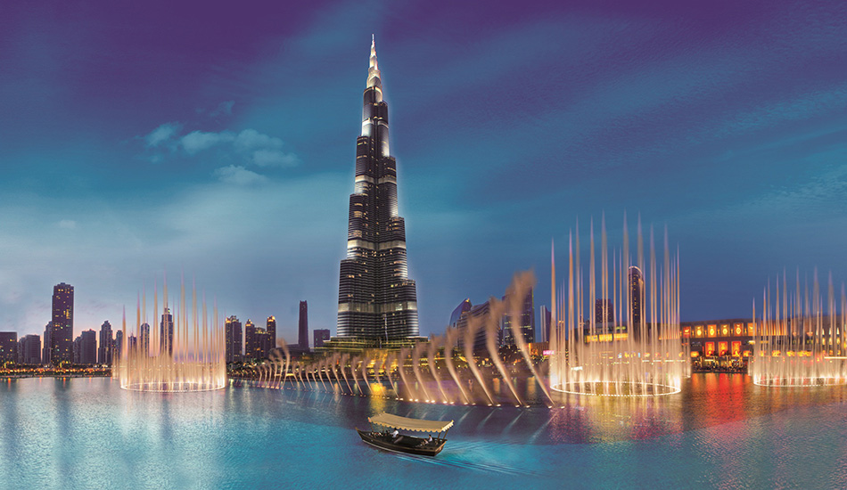burj khalifa lake