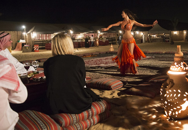 evening desert safari show