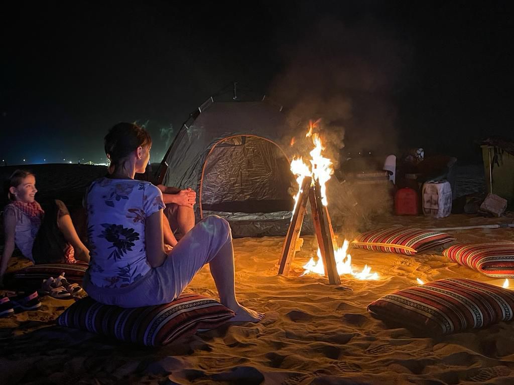OVERNIGHT CAMPING FIRE