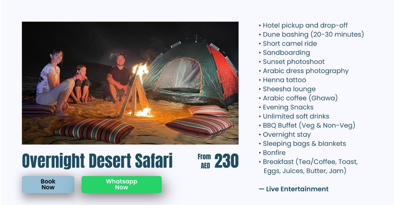 overnight desert safari package