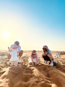 family desert safari
